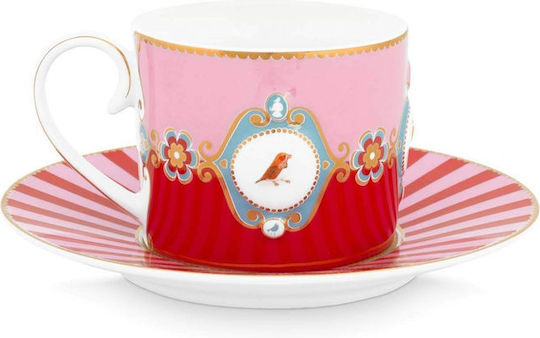 PiP Studio Tea Cup Porcelain Red 250ml