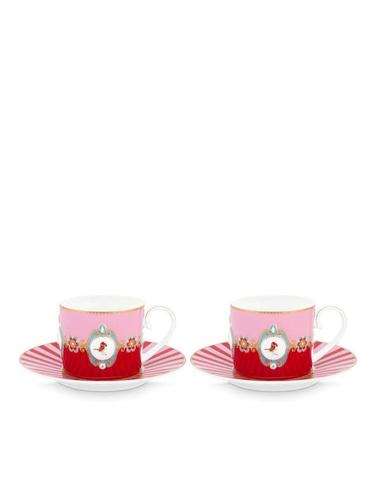 PiP Studio Tea Cup Porcelain Red 250ml