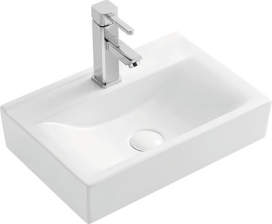 Katsamakos Vessel Porcelain Bathroom Sink 45x30x10cm