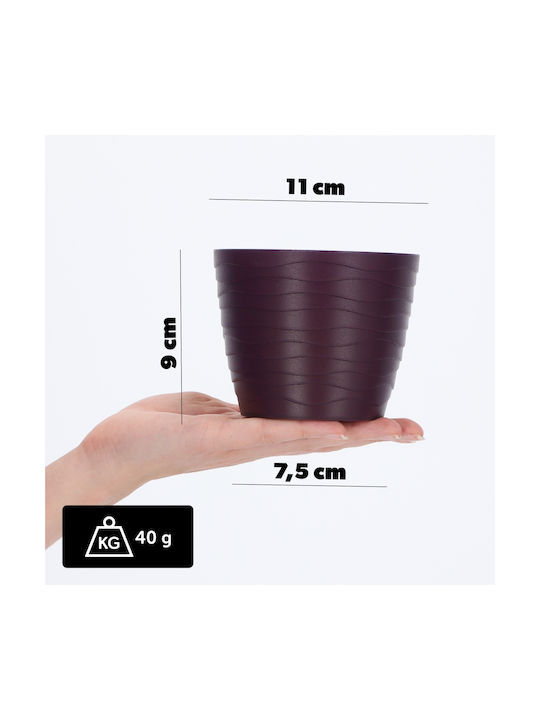 Kadax Ghiveci De Flori Din Plastic Violet 11x11cm