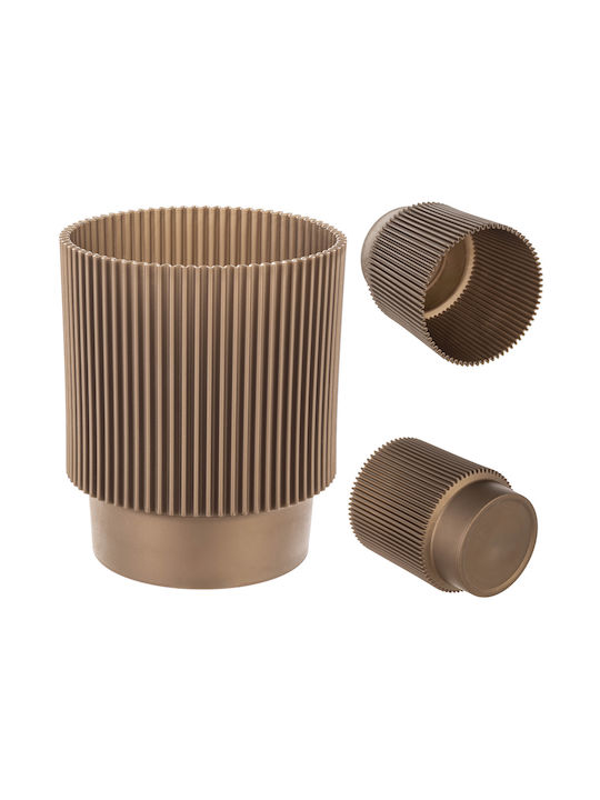 Kadax Kunststoff Blumentopf Gold 17cm