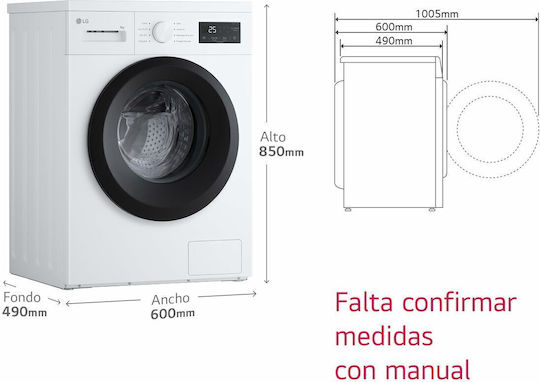LG Mașină de Spălat Rufe 9kg 1400 Rotatii F4A1009NWK