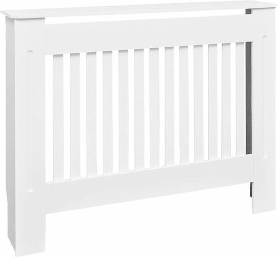 vidaXL Κάλυμμα Καλοριφέρ από MDF Λευκό 112x19x81cm