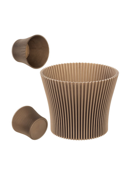 Kadax Ghiveci De Flori Din Plastic Auriu 17 Cm