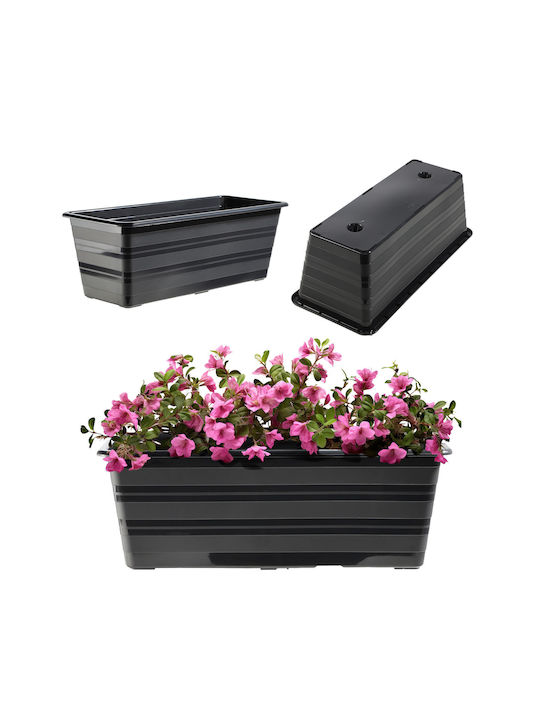 Kadax Planter Box Din Plastic Gri 40 Cm