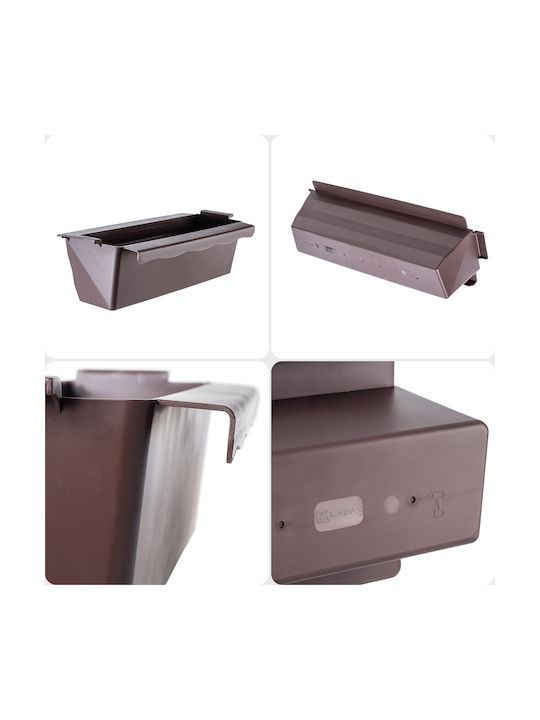 Kadax Set 6 Kunststoff Pflanzgefäße Braun