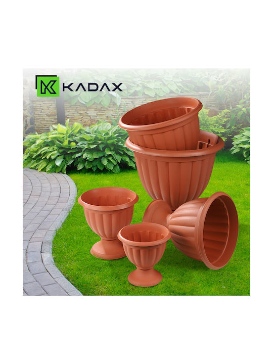 Kadax Plastic Orange Flower Pot 40cm