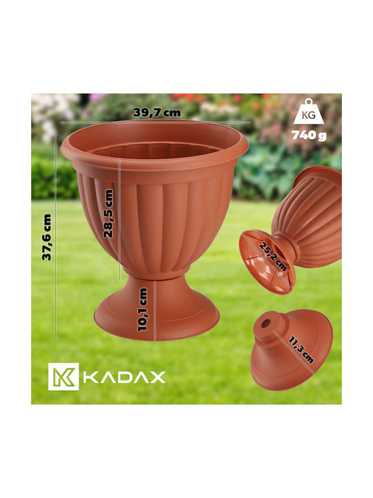 Kadax Plastic Orange Flower Pot 40cm