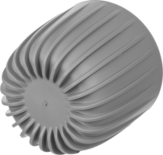 Kadax Пластмасова Саксия За Цветя Сив 12.5x12.5см