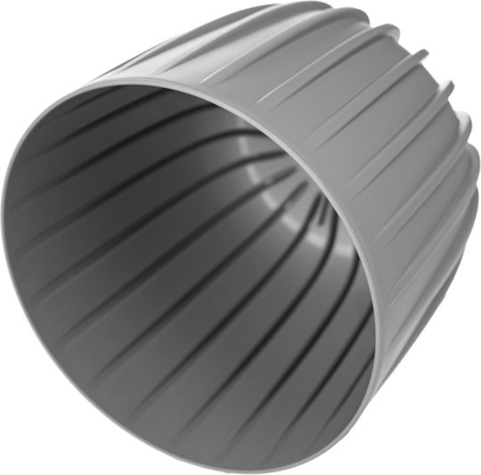 Kadax Пластмасова Саксия За Цветя Сив 12.5x12.5см