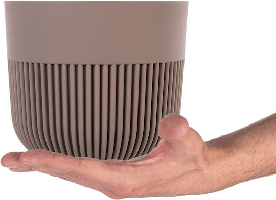 Kadax Kadax Kunststoff Blumentopf Beige 15x15cm