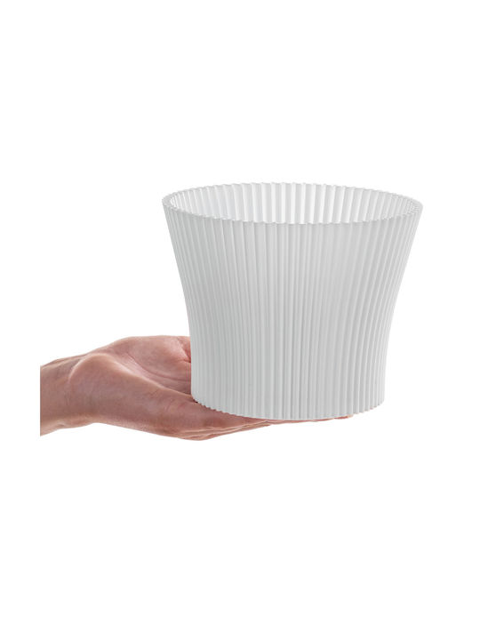 Kadax Γλάστρα Πλαστική White 17εκ.