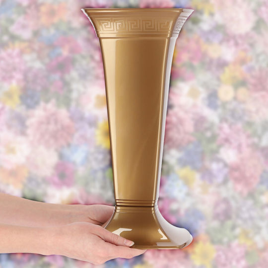 Kadax Plastic Gold Flower Pot