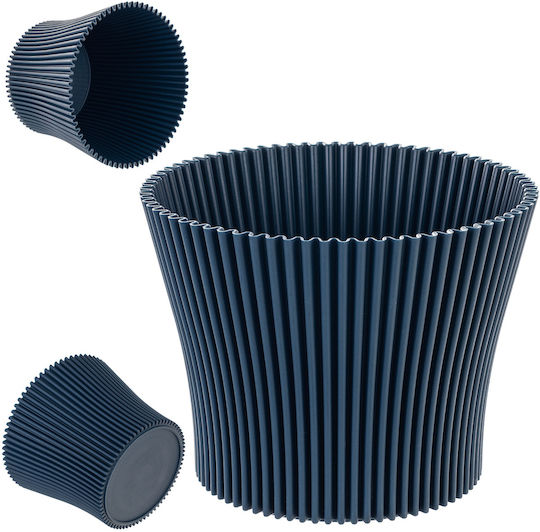 Kadax Plastic Flower Pot Navy Blue 11cm