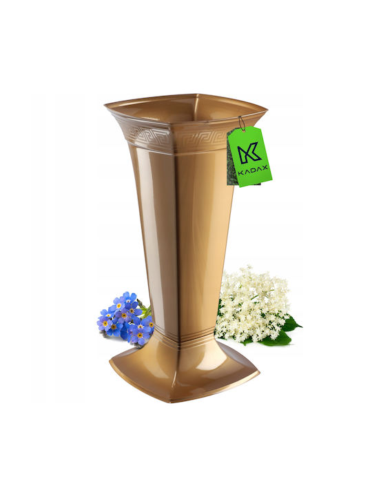 Kadax Plastic Gold Flower Pot