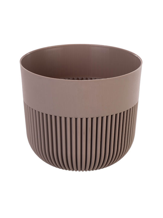 Kadax Ghiveci De Flori Din Plastic Bej 13x13cm