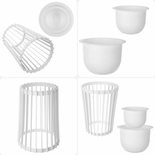 Kadax Kadax Kunststoff Blumentopf Weiß 29cm