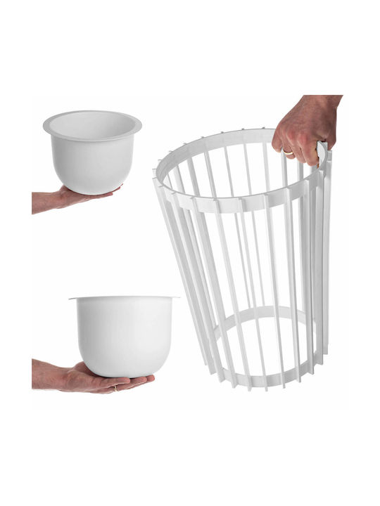 Kadax Γλάστρα Πλαστική White 29εκ.