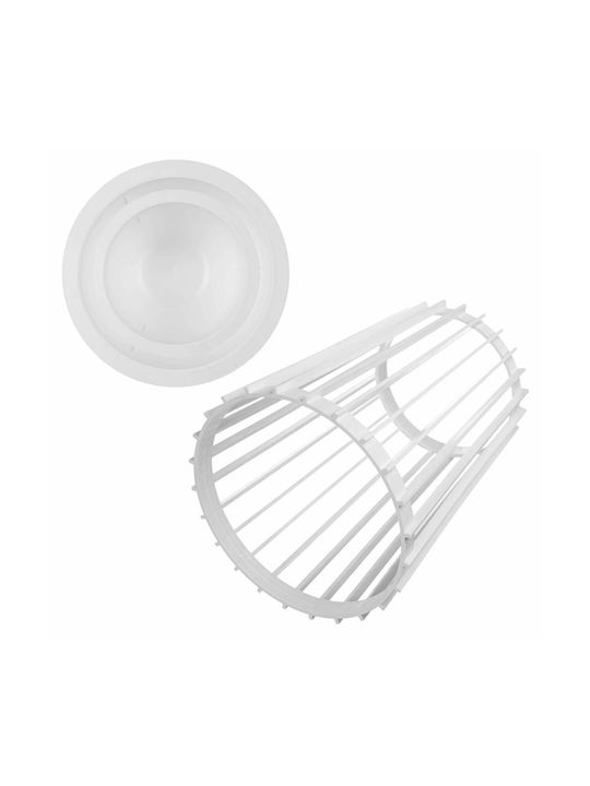 Kadax Γλάστρα Πλαστική White 29εκ.