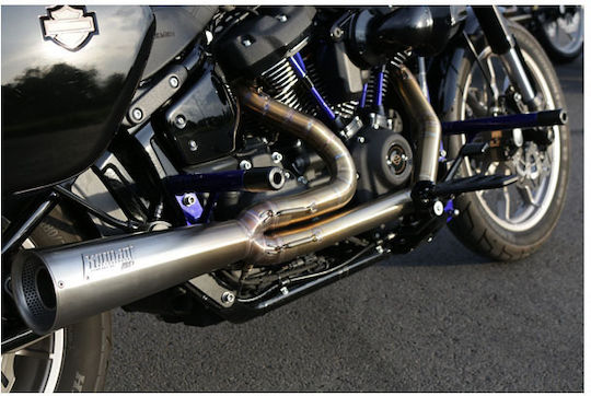 Kodlin Комплект за изпускателна система за мотоциклет Harley Davidson '18 '24 Softail Next Level 2-1 Изпускателна система Ясна Неръждаема стомана