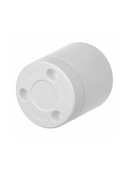 Kadax Plastic White Flower Pot with Saucer 27.5x27.5cm