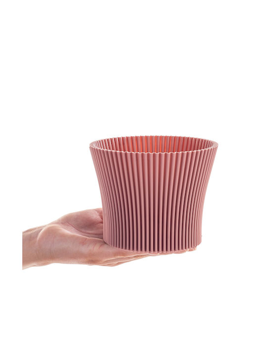 Kadax Ghiveci De Flori Din Plastic Roz 11 Cm