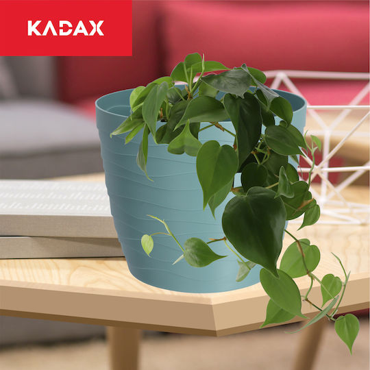 Kadax Пластмасова Саксия За Цветя Зелен 11x11см
