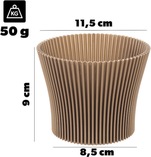 Kadax Kadax Kunststoff Blumentopf Gold 11cm