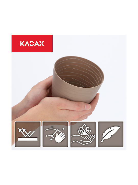 Kadax Γλάστρα Πλαστική Beige 11x11εκ.