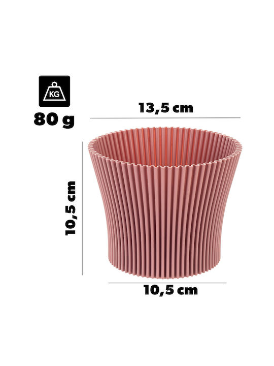 Kadax Ghiveci De Flori Din Plastic Roz 13 Cm