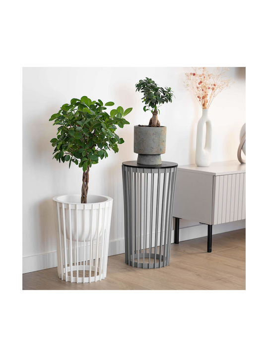 Kadax Plastic Gray Flower Pot