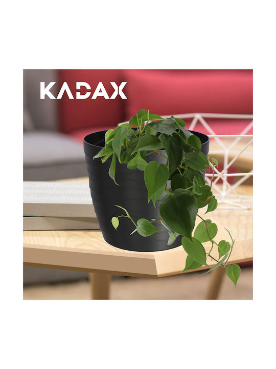 Kadax Kadax Kunststoff Pflanzgefäß Schwarz 15x15cm