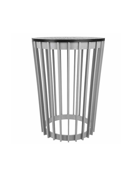 Kadax Plastic Gray Flower Pot