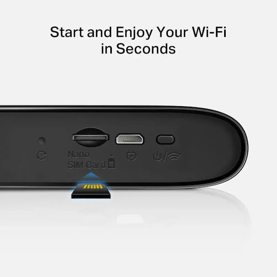 Mercusys MT110 v2 Drahtloser 4G Tragbarer Hotspot Wi‑Fi 4