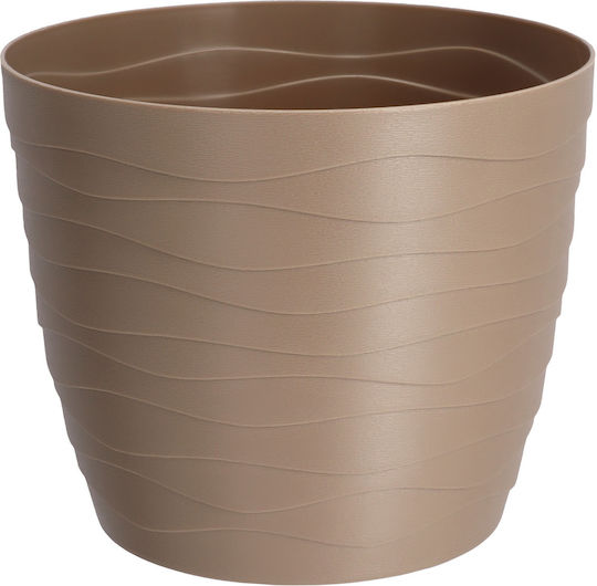 Kadax Γλάστρα Πλαστική Beige 19x19εκ.