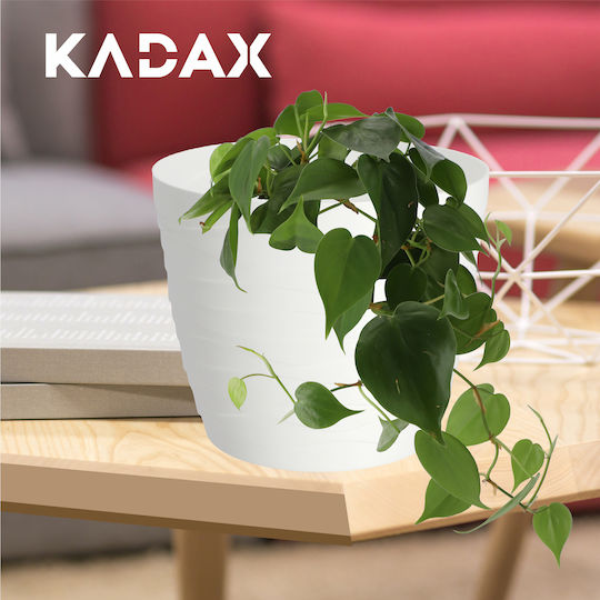Kadax Γλάστρα Πλαστική White 11x11εκ.