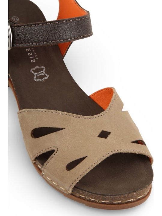 Leather Women's Anatomic Brown Sandals