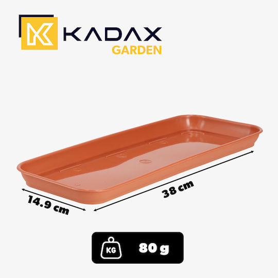 Kadax Plastic Orange Pot Plate 40x14.9cm 31518