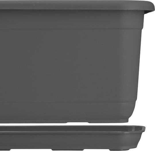 Kadax Farfurie Pentru Floare Din Plastic Antracit 40x14.9cm 31519
