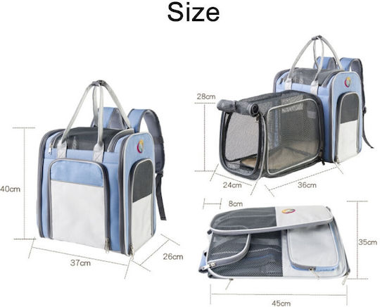 Rucksack Für Hundetragetasche Bis 8kg Gelbe M40xP37xH26cm