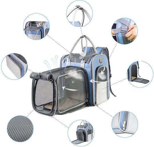 Rucsac Pentru Transport Câine Până La 8kg Roz L40xL37xÎ26cm