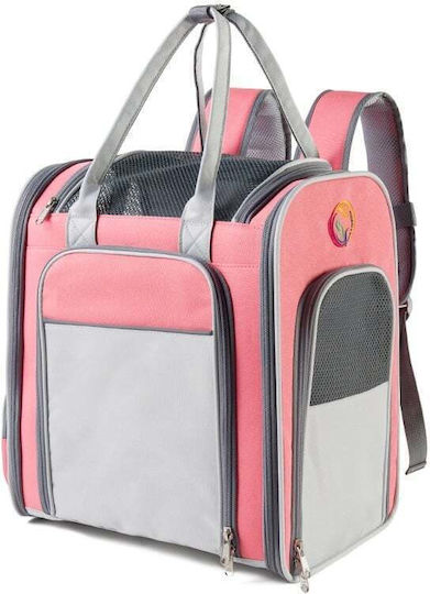 Rucsac Pentru Transport Câine Până La 8kg Roz L40xL37xÎ26cm