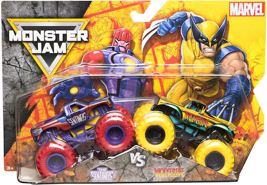 Spin Master Monster Jam Marvel Toy Car The Sentinels Vs Wolverine