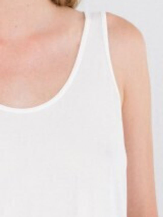 Women's Sleeveless Off White Blouse