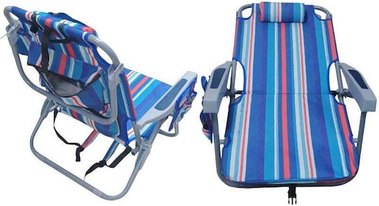 Folding Beach Chair Blue Waterproof