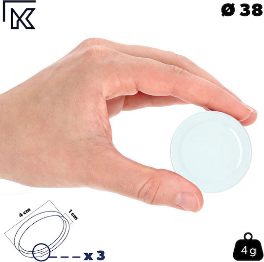 Bottle Jar Caps Lids Lid Fi38 10pcs 3 Clips