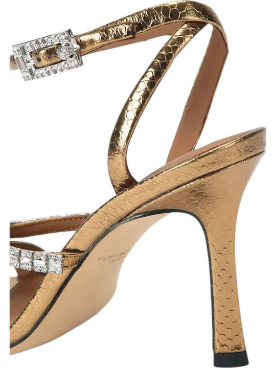 Goldene Damen Sandalen