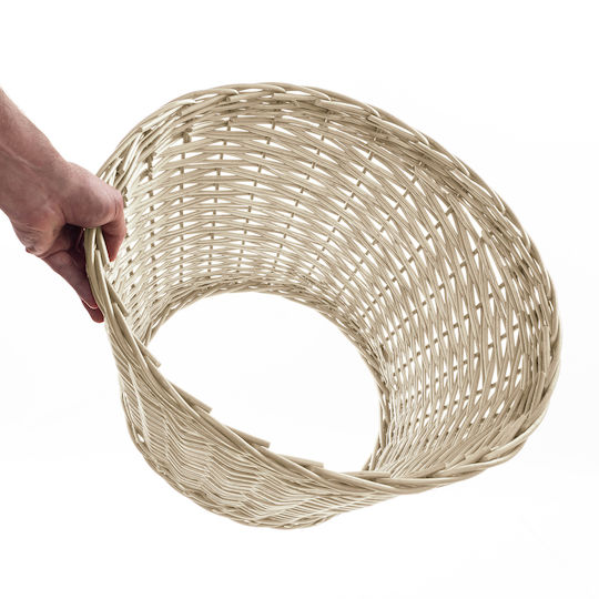 Kadax Weihnachtsbaumständer Weiß Korbweide Durchmesser 50cm