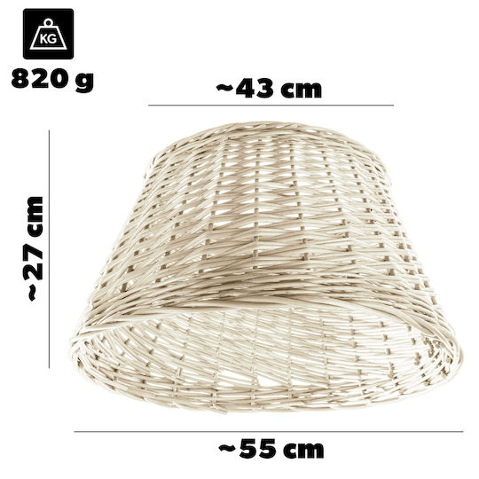 Kadax Weihnachtsbaumständer Weiß Korbweide Durchmesser 55cm