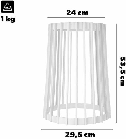 Standing Flower Plant Stand Loft Double-sided White 53.5 Cm